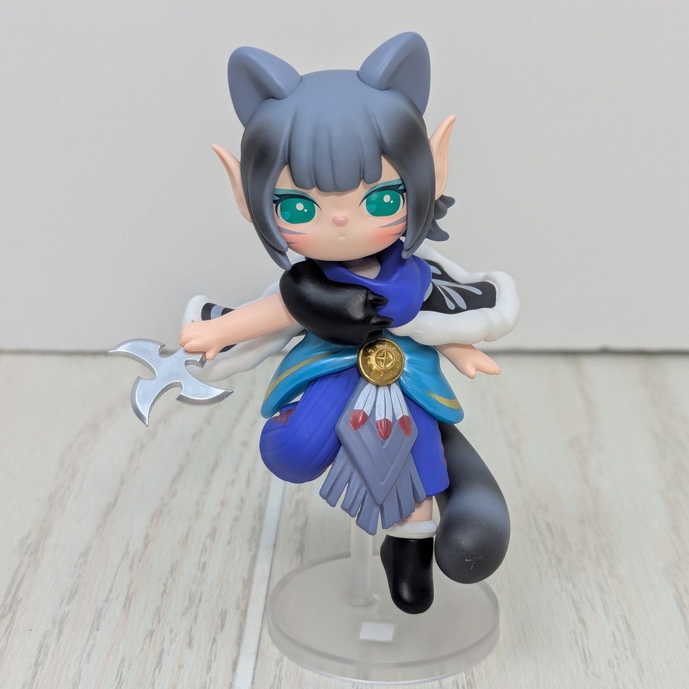Rolife Suri Nine Elves Spirits Ninja Throwing Star Raccoon Figure Anime NO card